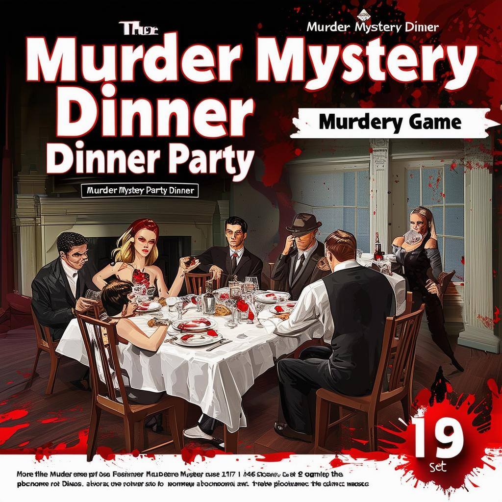 a murder mystery dinner party game set